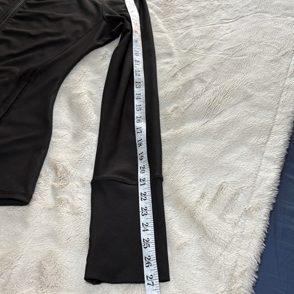 Women's Black Zip-Up Hoodie - Picture 7 of 9